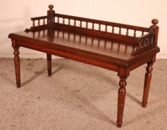 19th Century Mahogany Bench england - 2526020