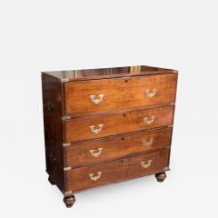 19th Century Mahogany Campaign Chest - 434427