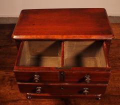 19th Century Mahogany Miniature Chest Of Drawers - 3391838