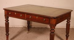 19th Century Mahogany Partner Desk From England - 2560572