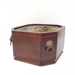 19th Century Mahogany Tole Lined Planter - 3492502