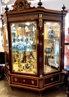 19th Century Mahogany Vitrine Armiore Cabinet by Guillaume Grohe - 2944701