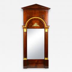 19th Century Mahogany Wood Framed Bronze Mounted Pier Mirror - 3178784