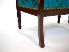 19th Century Mahogany Wood Framed Upholstered Pair Armchair - 2785700