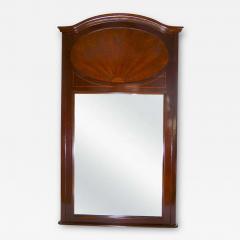 19th Century Mahogany Wood Trumeau Mirror - 2828900