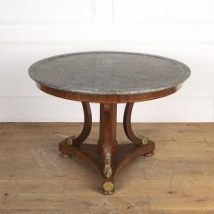 19th Century Mahogany and Marble Centre Table - 4047521