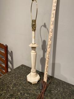 19th Century Marble Candlestick as Lamp with Bronze Base - 2549884