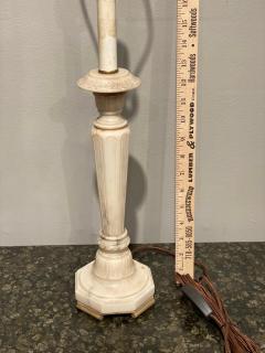 19th Century Marble Candlestick as Lamp with Bronze Base - 2549888