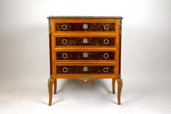19th Century Marquetry Chest Of Drawers Transitional Style France ca 1870 - 4193957