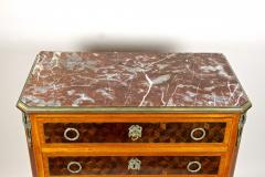 19th Century Marquetry Chest Of Drawers Transitional Style France ca 1870 - 4193958