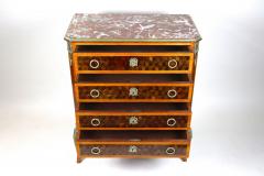 19th Century Marquetry Chest Of Drawers Transitional Style France ca 1870 - 4193959