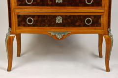 19th Century Marquetry Chest Of Drawers Transitional Style France ca 1870 - 4193960