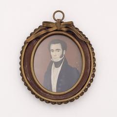 19th Century Miniature Portrait England circa 1825 - 3927961