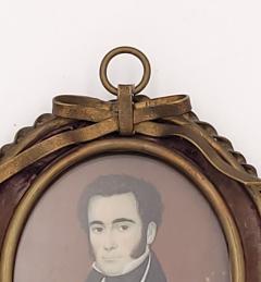 19th Century Miniature Portrait England circa 1825 - 3927963