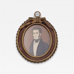 19th Century Miniature Portrait England circa 1825 - 3930795