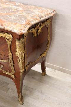 19th Century Napoleon III Inlaid Wood and Gilded Bronze Antique Chest of Drawers - 3006718