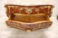 19th Century Napoleon III Inlaid Wood and Gilded Bronze Antique Chest of Drawers - 3006724