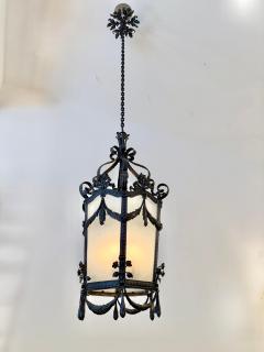 19th Century Napoleon III Iron and Tole Metal Lantern - 4619954
