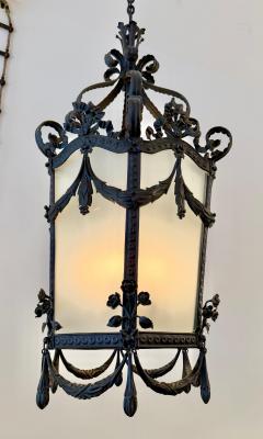 19th Century Napoleon III Iron and Tole Metal Lantern - 4620062