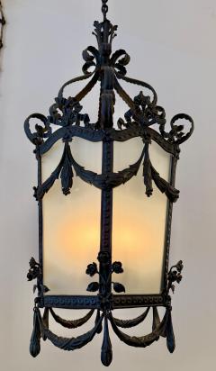 19th Century Napoleon III Iron and Tole Metal Lantern - 4620072