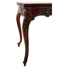 19th Century Napoleon III Mahogany Console Game Table - 2786516