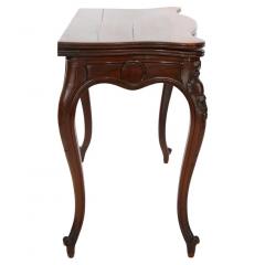 19th Century Napoleon III Mahogany Console Game Table - 2786517