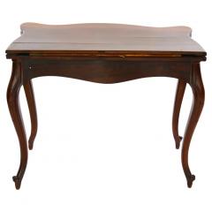 19th Century Napoleon III Mahogany Console Game Table - 2786521