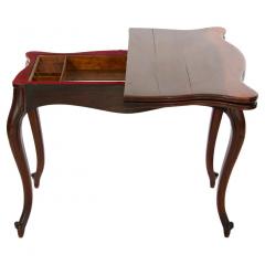 19th Century Napoleon III Mahogany Console Game Table - 2786522