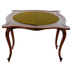 19th Century Napoleon III Mahogany Console Game Table - 2786523