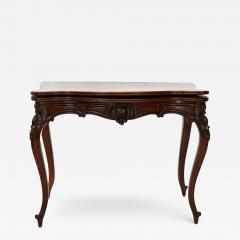 19th Century Napoleon III Mahogany Console Game Table - 2791337