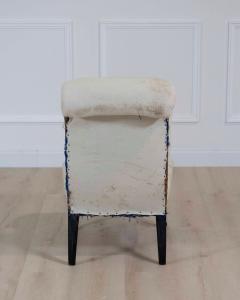 19th Century Napoleon III Scroll Back Slipper Chair Ready to Upholster - 4743929