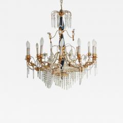 19th Century Neoclassical Baltic Crystal and Gilt Bronze Chandelier - 695534
