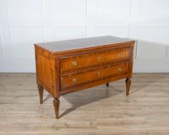 19th Century Neoclassical Inlaid Walnut and Cherry Italian Commode - 4397084