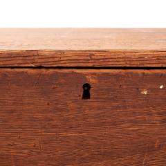 19th Century New England Sea Chest with Folk Art Painted Lid - 2657975