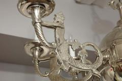 19th Century Nickel Plated Bronze Chandelier - 3130103