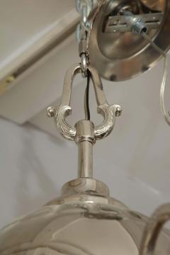 19th Century Nickel Plated Bronze Chandelier - 3130107