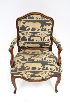 19th Century Nutwood Armchair With Cushion Handcarved AT ca 1880 - 3801261