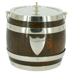 19th Century Oak Ceramic Ice Bucket - 2716969