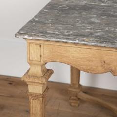 19th Century Oak and Marble Centre Table - 3559156