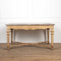 19th Century Oak and Marble Centre Table - 3559160