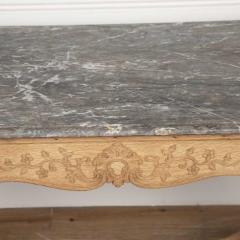 19th Century Oak and Marble Centre Table - 3559161