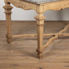 19th Century Oak and Marble Centre Table - 3559224