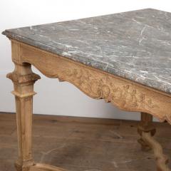 19th Century Oak and Marble Centre Table - 3559258