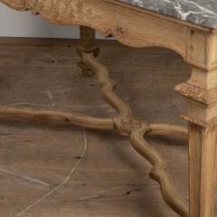 19th Century Oak and Marble Centre Table - 3559260