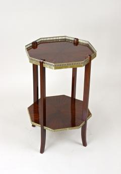 19th Century Octagonal Mahogany Side Table Napoleon III France circa 1870 - 4307552