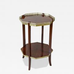 19th Century Octagonal Mahogany Side Table Napoleon III France circa 1870 - 4310165