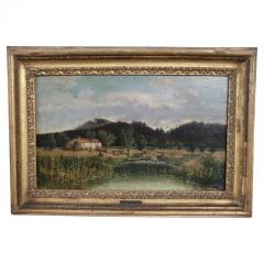 19th Century Oil Painting on Canvas Italian Landscape - 4028690