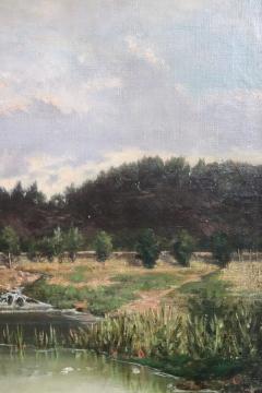 19th Century Oil Painting on Canvas Italian Landscape - 4028698