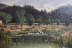 19th Century Oil Painting on Canvas Italian Landscape - 4028701