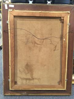 19th Century Oil on Canvas Masters Style Circa 1850 Framed Antique Art - 4525618